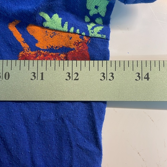 COPA CABANA Vintage Dress T-Shirt Midi Tropical Painted Carribean Blue Size 5X - Picture 12 of 12